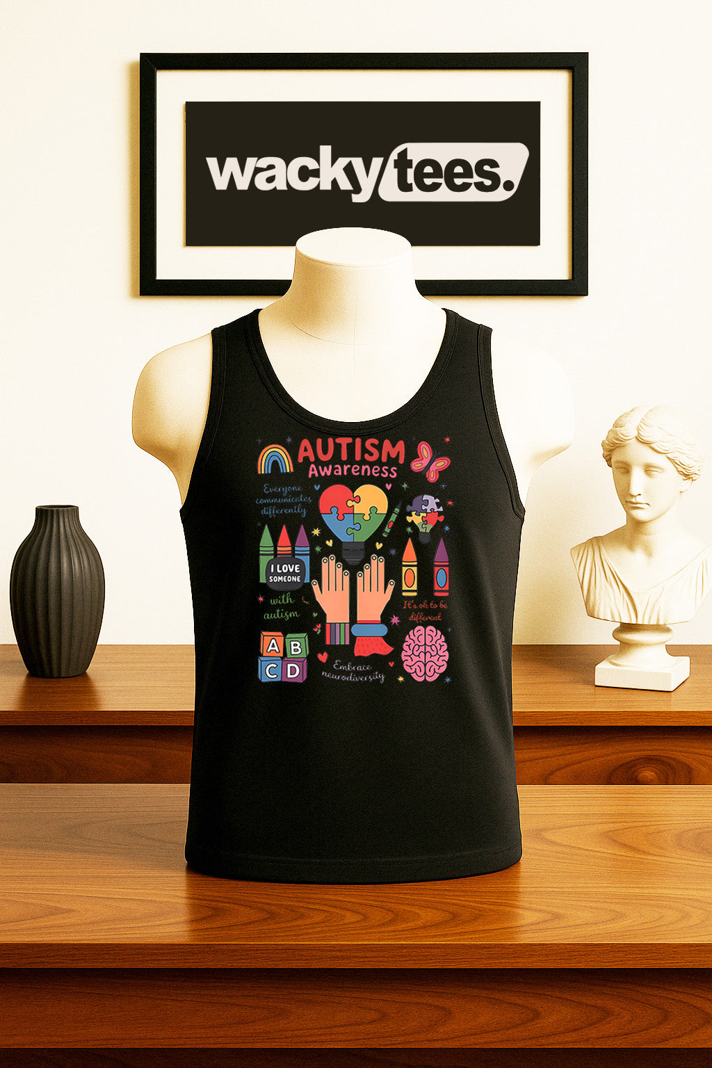 I Love Someone with Autism Its Okay To be Different Awareness Graphic Tee Shirt
