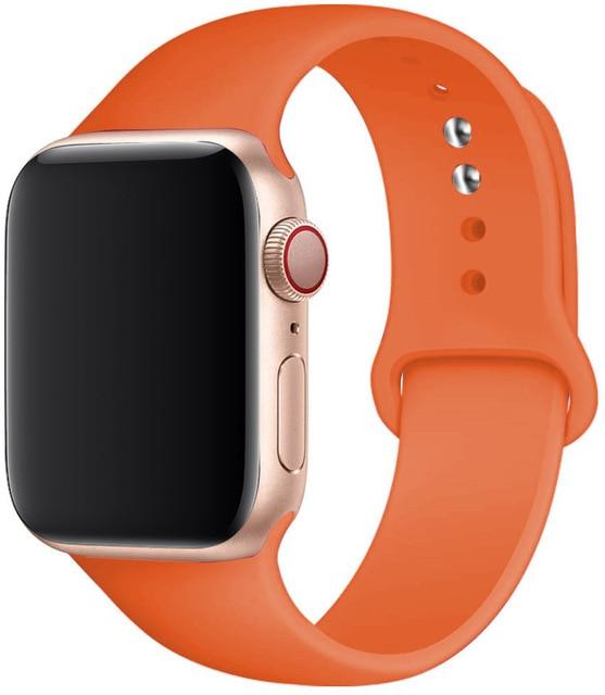 Silicone Strap Apple Watch Bands