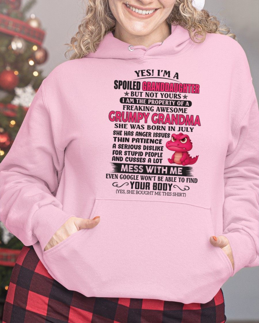 JULY - YES, I'M A SPOILED GRANDDAUGHTER - GIFT FROM GRANDMA - NGHL07 (SKU09-96-07)